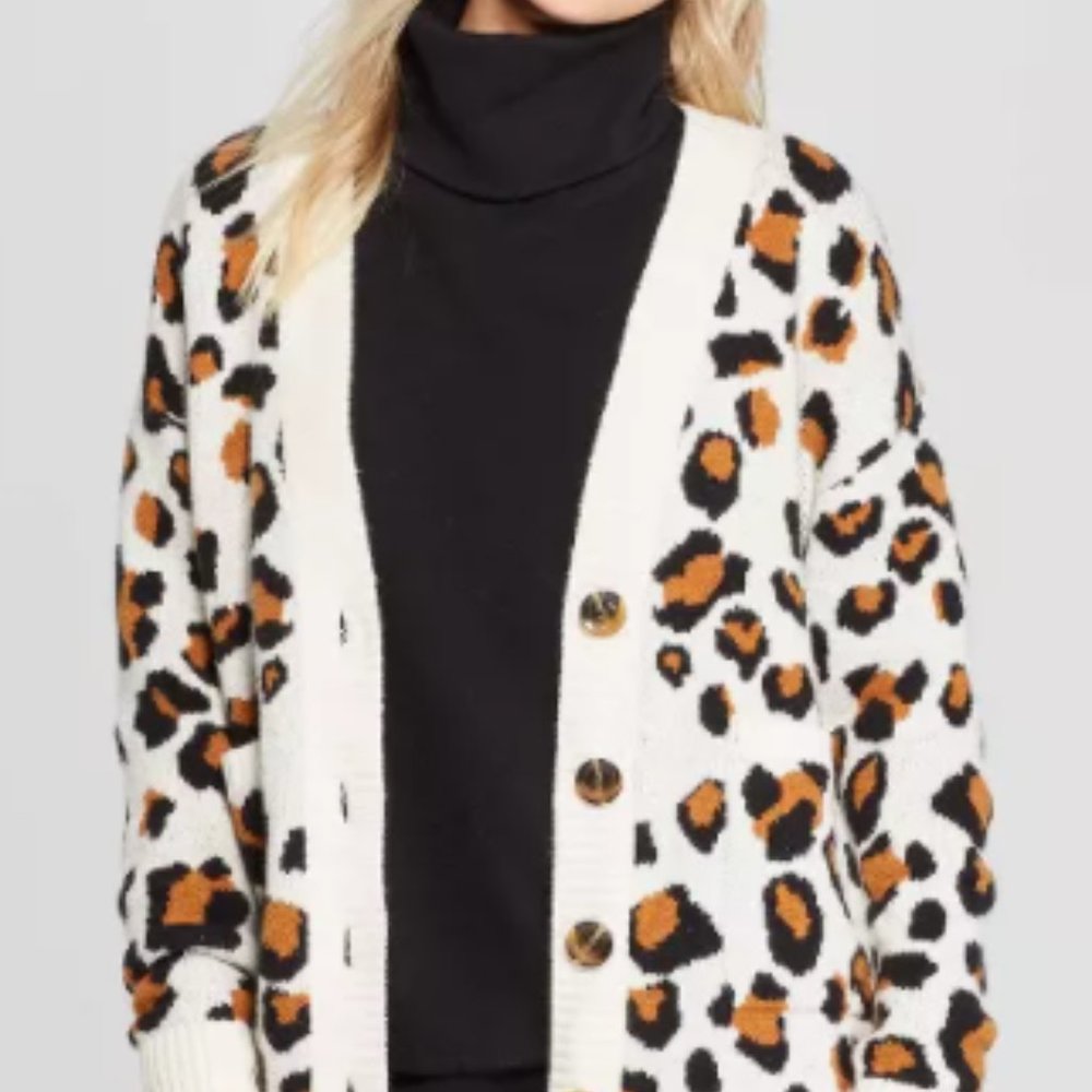 Who What Wear Cheetah Cardigan